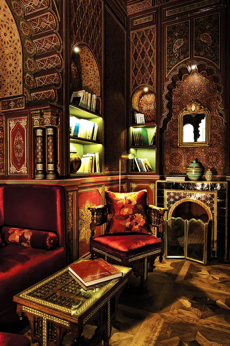 Palais Faraj decorated Moroccan room